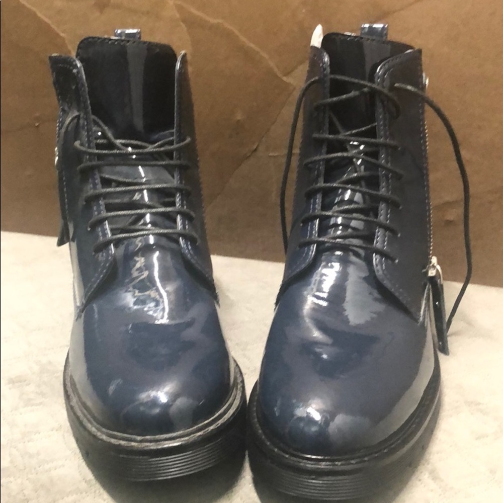 Armani Patent PU Boots size 10